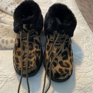 Womens leopard print Hey Dudes